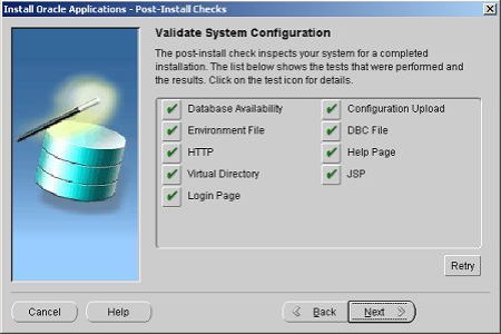 Oracle Apps R12 Validate System Installation